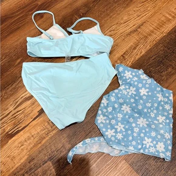 Kids Swimwear Set in Light Blue - Picture 2 of 2